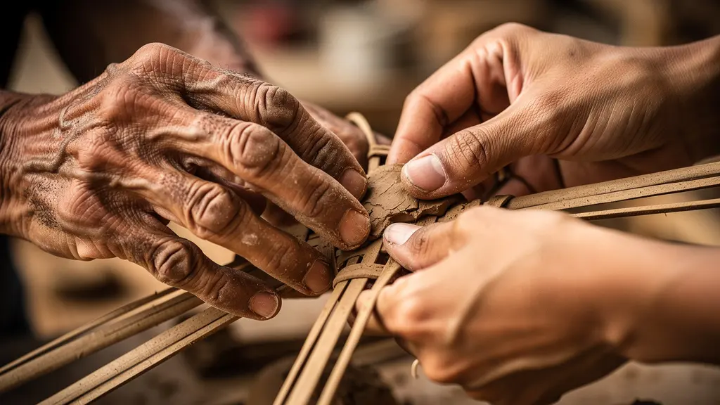 Voyageur participant aux activités quotidiennes d'un village asiatique